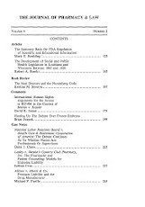 Journal of Pharmacy & Law