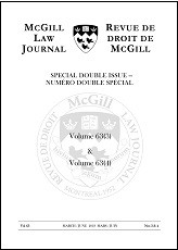 McGill Law Journal