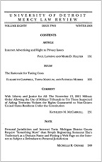 University of Detroit Mercy Law Review