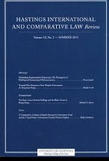 Hastings International and Comparative Law Review