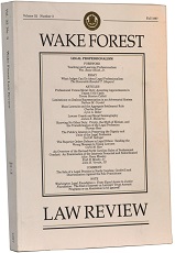 Wake Forest Law Review